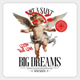 Big Dreams Cherub Urban Style Sticker